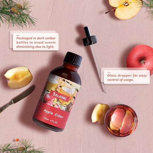 SALKING Apple Cider Fragrance Oil, 120ml Premium Essential Oils - Image 2