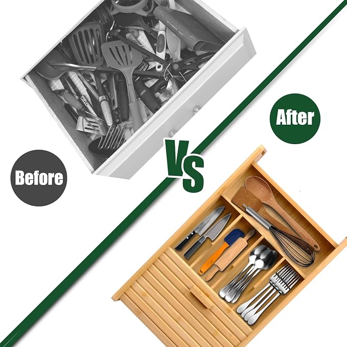 KozyKoala & Co. Bamboo Drawer Organizer - Image 7