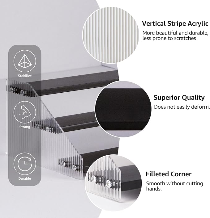 nianfeng Tiered Spice Rack, 3-Tier Spice Pantry Kitchen Cabinet Organizer - Image 7