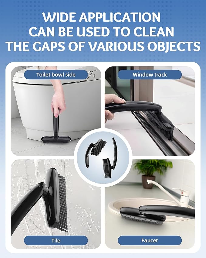 360 Degree Rotating Crevice Cleaning Brush- Household Hard Bristle Cleaning - Image 6