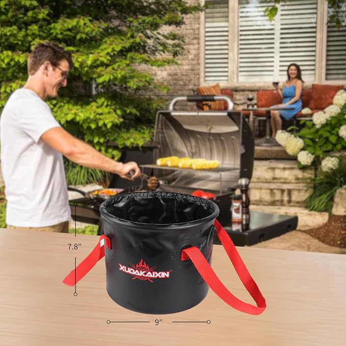 Grill Brush Collapsible Water Bucket - Image 6