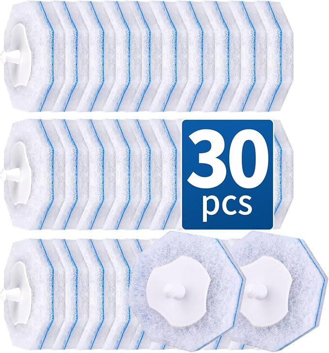 30 Count Disposable Toilet Brush Heads, Toilet Bowl Wand Refills - Image 8