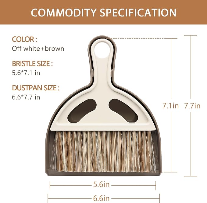 Small Mini Hand Broom Dustpan : Small Broom and Dustpan Set, Mini Broom and - Image 7