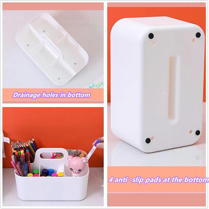 Feadily (2 Pack Plastic Shower Caddy Portable, Portable Basket - Image 8