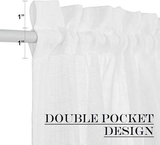 NICETOWN Door Curtains for Doorway, Light Blocking Privacy Back Door Curtain 80 - Image 2