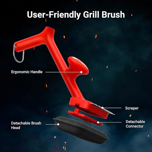 ThermoMaven BBQ Bristle-Free Steam Grill Brush - Image 2