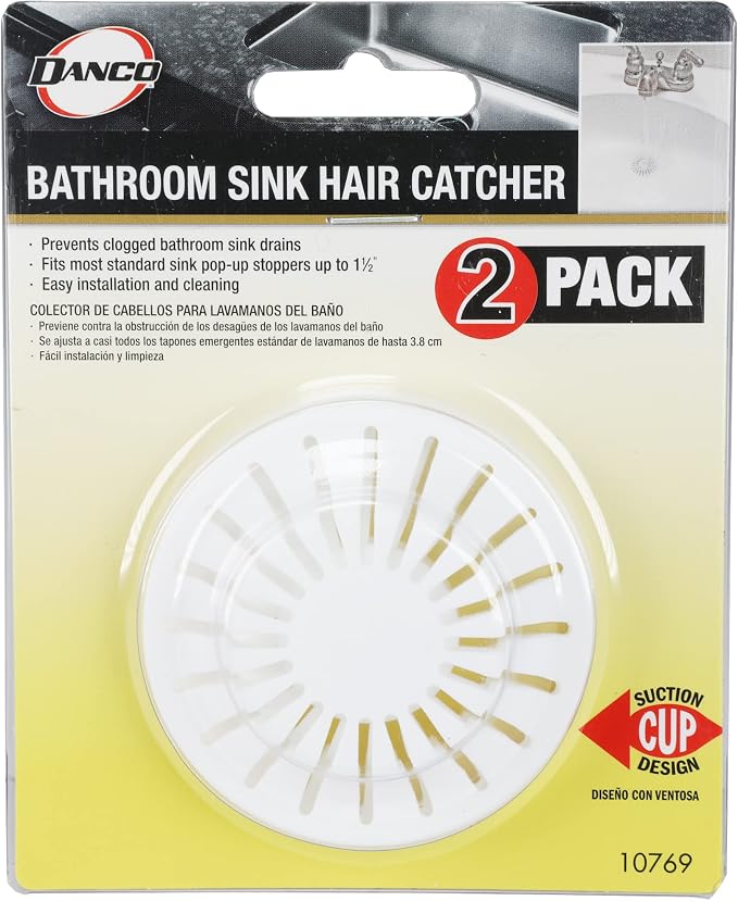 DANCO Universal Bathroom Sink Suction Cup Hair Catcher Strainer and Snare | - Image 7