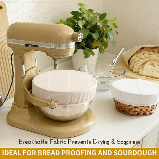 Reusable Bowl Covers for Bread Proofing- 3pc Beeswax Bowl Covers Reusable - Image 2