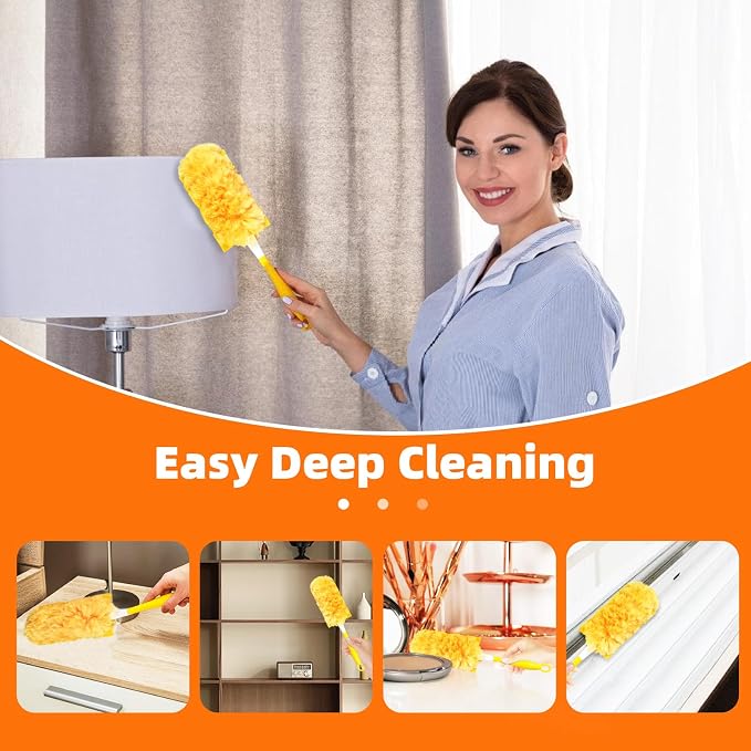 30 Pack 360 Dusters Refills for Swiffer® Dusters, Unscented Heavy Duty Duster - Image 7