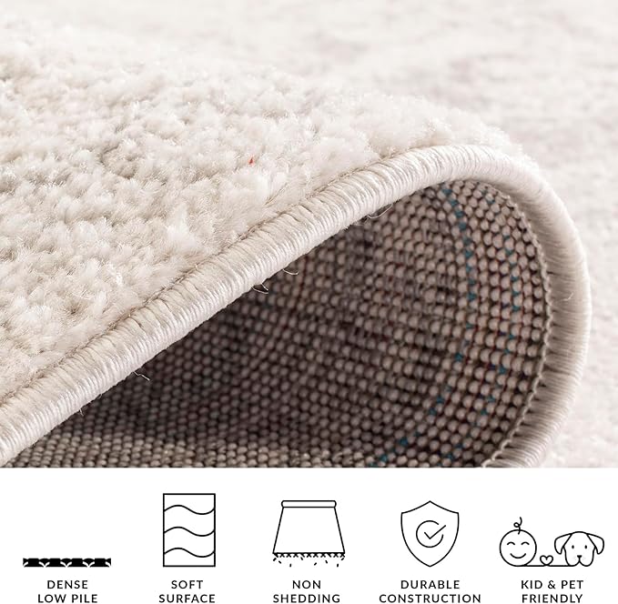SAFAVIEH Adirondack Collection Runner Rug - 2'6" x 18', Ivory & Silver, Distressed Vintage Floral Design, Non-Shedding & Easy to Clean, Ideal for Hallway, Foyer, Entryway, Bedroom (ADR109C)