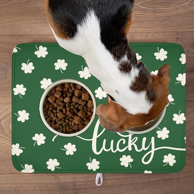 St Patricks Day Lucky Clover Dish Drying Mats - Image 9