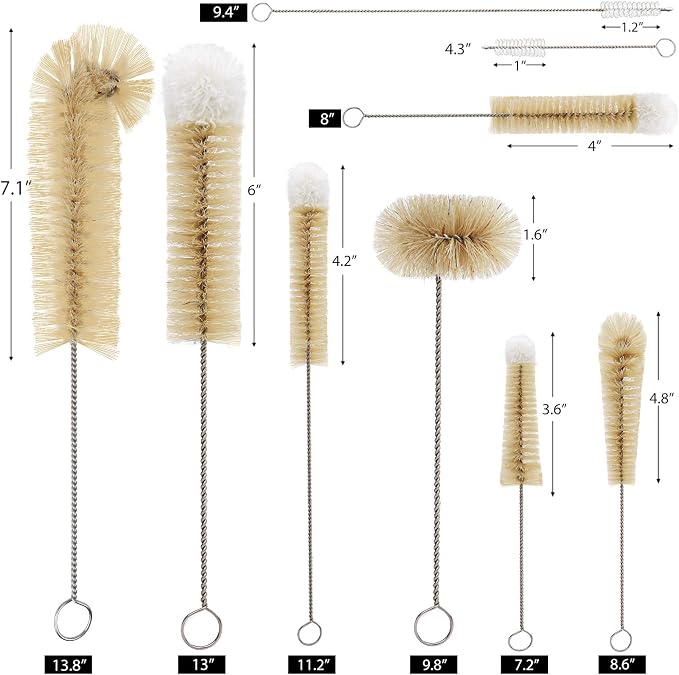 MASTERTOP 9 Pieces Bottle Brush Set - Image 7