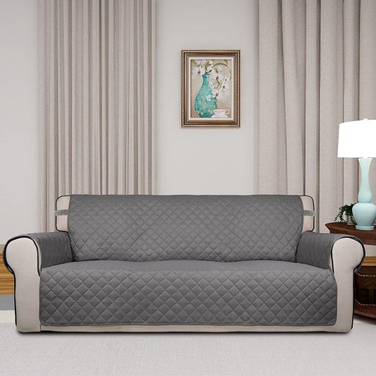 PureFit Reversible Quilted Sofa Cover, Water Resistant Slipcover Furniture - Image 2