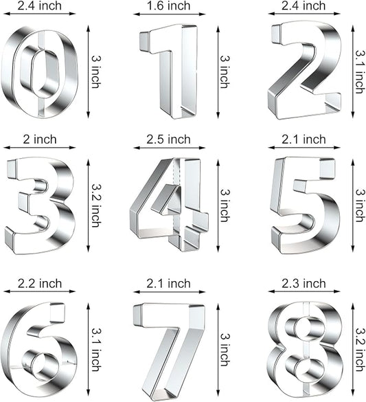 Number Cookie Cutter Set 3 Inch - Image 2