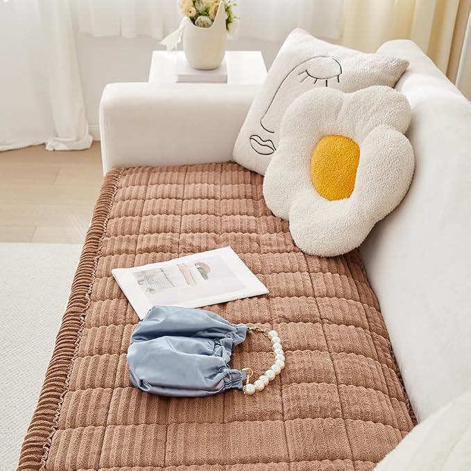 Couch Cover for Dogs Washable, Fuzzy Pet Couch Covers for 3 Cushion Sofa Pet - Image 6
