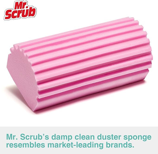 4 Pack Damp Dusting Sponge Duster, Reusable Household Cleaning Sponge Tool - Image 2