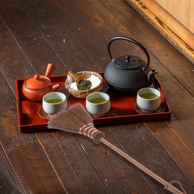 ABOOFAN Mini Tea Tray Brush 11 Inch Soft Bristle Hand Broom - Image 9