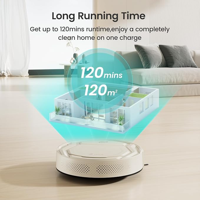 Lefant M210 Pro Robot Vacuum Cleaner, 120 Mins Runtime, 6 Cleaning Modes - Image 9