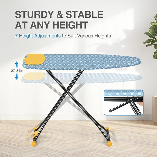 APEXCHASER Ironing Board with Iron Rest, Compact and Space Saver Iron Board - Image 2