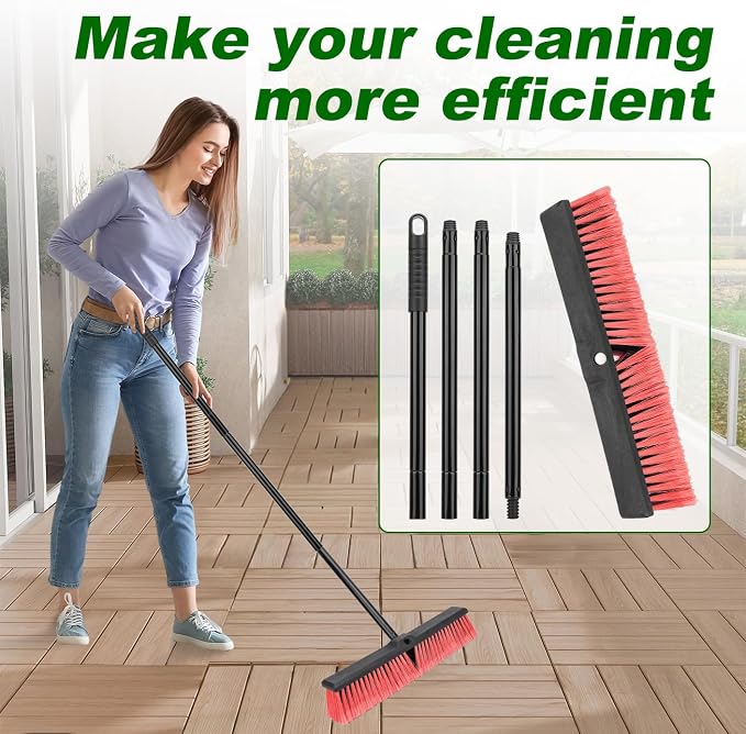 18 Inches Push Broom Outdoor- Heavy Duty Commercial Broom - Image 7