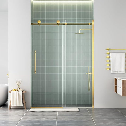 WinZo Frameless Shower Door 50-54 in W x 75 in H, Sliding Shower Door - Image 2