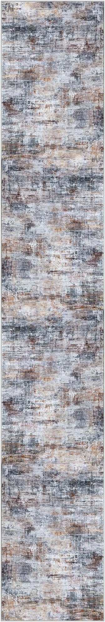 IOHOUZE Abstract Runner Rug 3x18 Ft Washable Runners - Image 9