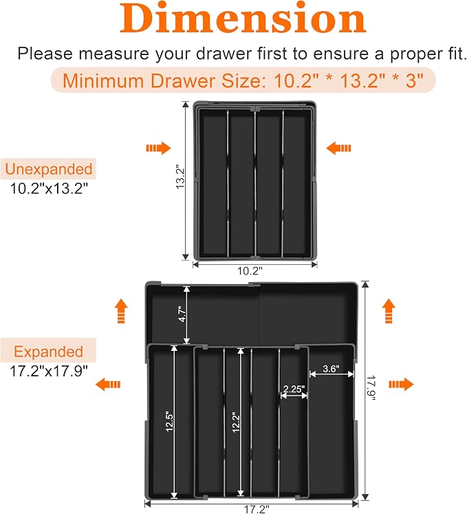 Expandable Large Silverware Organizer - Image 9