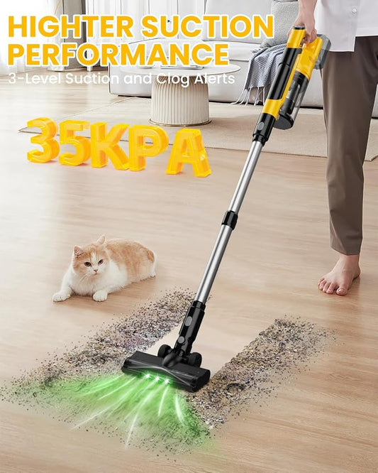 Cordless Vacuum Cleaner for DeWalt 20V Battery, 7-in-1 Lightweight Stick Vacuum - Image 2