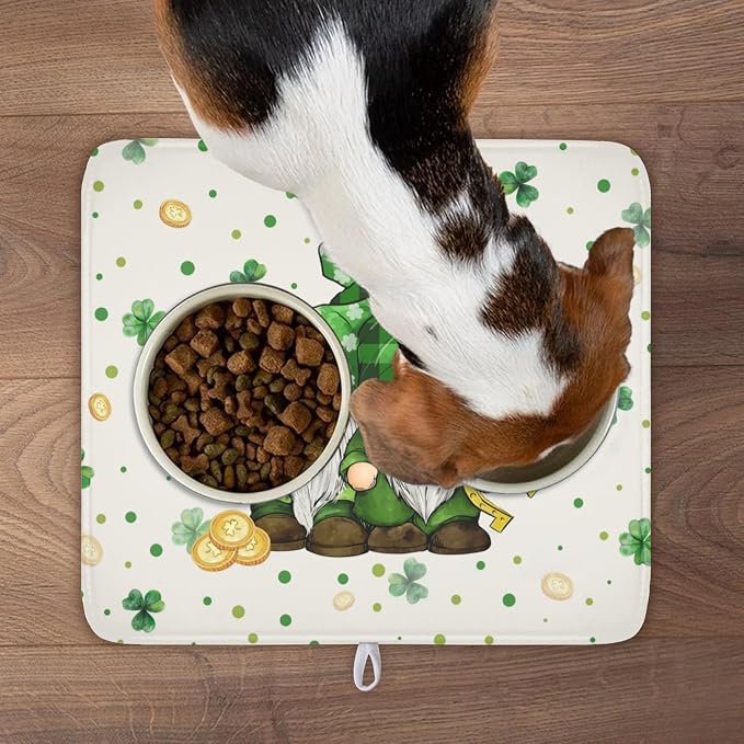 St Patrick's Day Gnome Dish Drying Mat - Image 9