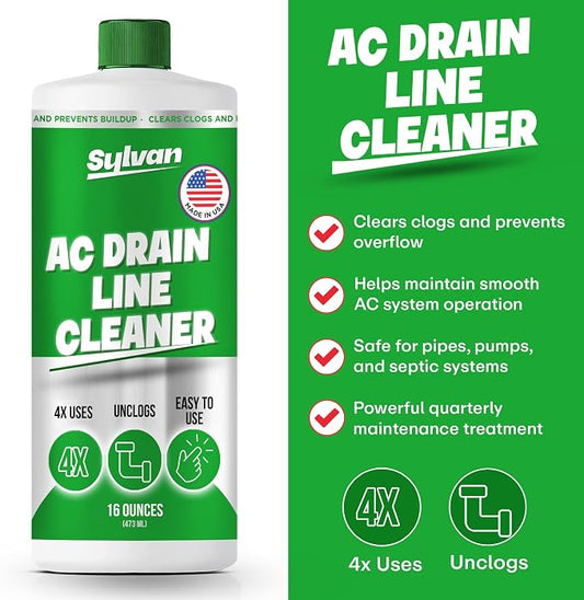 Sylvan AC Drain Line Cleaner | 2x 16 Oz | 12 Month Supply | Made in USA | - Image 2