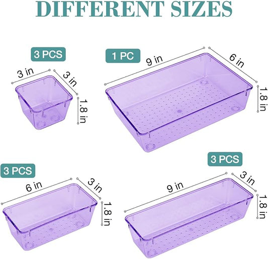 StorMiracle 10 PCS Drawer Organizer Set, 4 Varied Size Bathroom and kitchen - Image 2