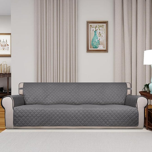 PureFit Reversible Quilted Sofa Cover, Water Resistant Slipcover Furniture - Image 2