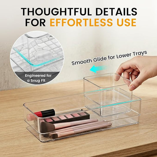 Clear Acrylic Makeup Organizer and Make Up Storage - Image 2