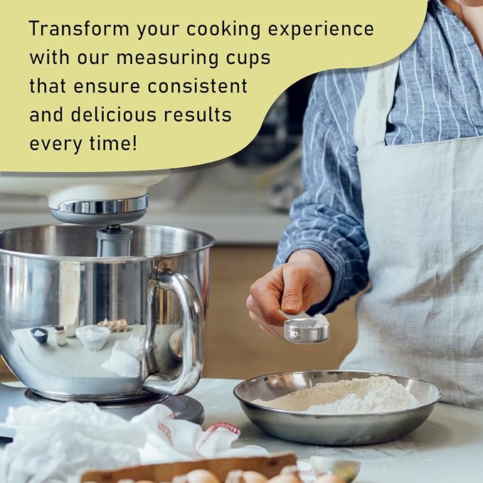 1PCS 1/8Cup Single Measuring Cup, Stainless Steel Measure Scoop, Metric and US - Image 6
