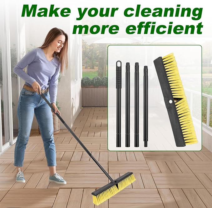 18 Inches Push Broom Outdoor- Heavy Duty Commercial Broom - Image 7