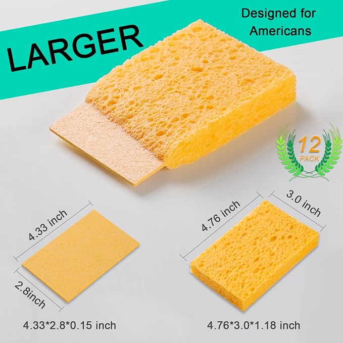12-Count Extra Large Compressed Sponges - Image 6