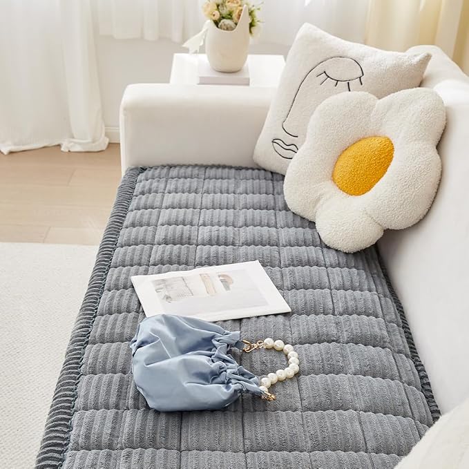 Couch Cover for Dogs Washable, Fuzzy Pet Couch Covers for 3 Cushion Sofa Pet - Image 6
