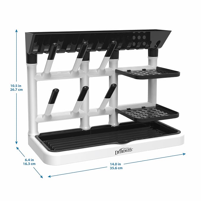 Dr. Brown's Drying Tower, Stand-Up Drying Rack, Countertop Baby Bottle Drying - Image 12