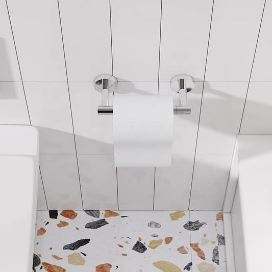 RARXTR Toilet Paper Holder Chrome SUS304 Stainless Steel Double Post Pivoting - Image 2