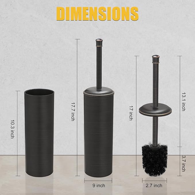 BESy Toilet Brush and Holder, Toilet Cleaner Bowl Set - Image 9