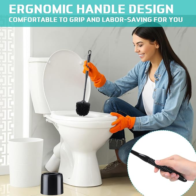 Roshtia 6 Sets Toilet Brush and Holder Set - Image 6