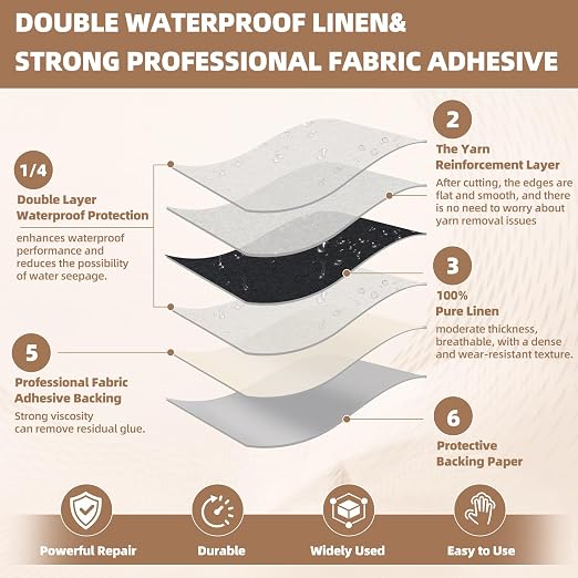Fabric Repair Patch, Fabric Large Repair Tape, Self-Adhesive Patches - Image 7