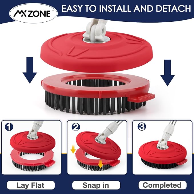 Spin Mop Brush for Hurricane 360°Spin Mop Systems, Scrubber Brush Replacement - Image 7