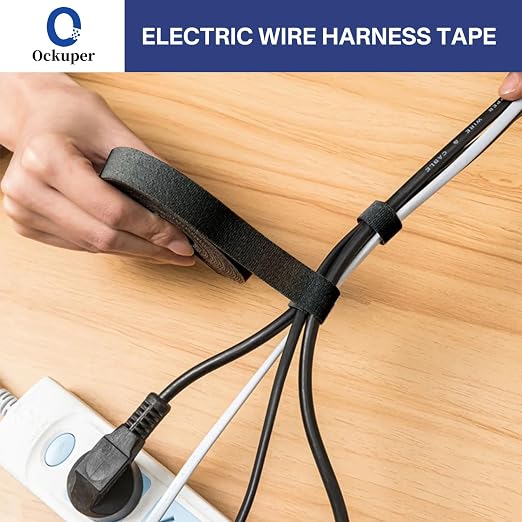 Wire Harness Tape, 0.98"x 49FT 5 Rolls, Wiring Loom Harness, Self-Adhesive Felt - Image 8