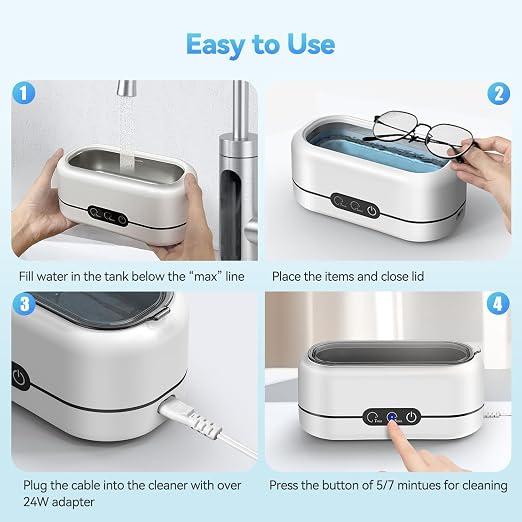 Ultrasonic Jewelry Cleaner, 48KHz Ultrasonic Cleaner Machine - Image 6