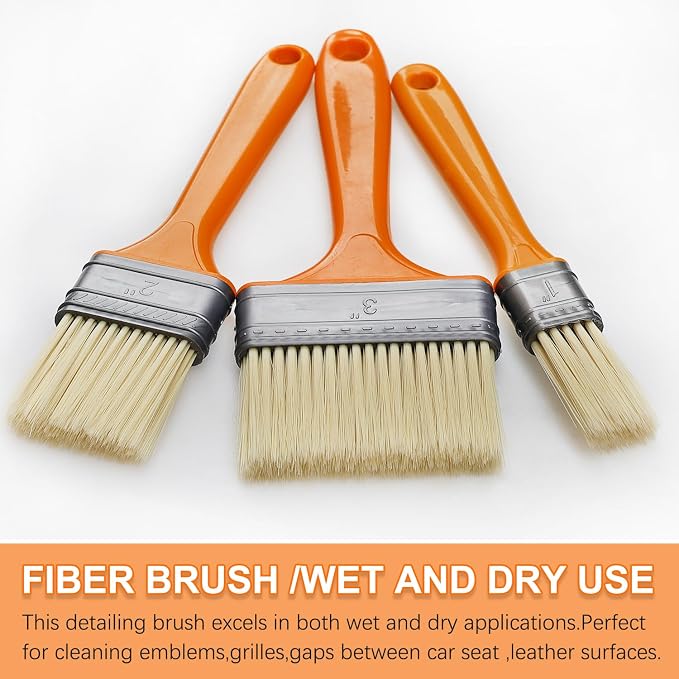 3 Pack Microfiber Duster Brush, Soft Bristles Detailing Brush Dusting Tools - Image 7
