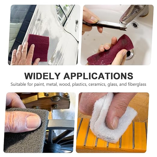 12 Scuff Pad Variety Pack, 4 Each Maroon, Paint Surface Prep Adhesion - Image 6
