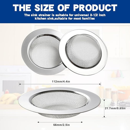 RQYEKDO Kitchen Sink Strainer Stainless Steel - Image 2