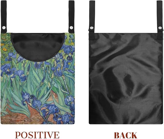 Famous Oil Painting Iris Print Home Clothespin Organizer Bag 14.5"x12" - Image 7