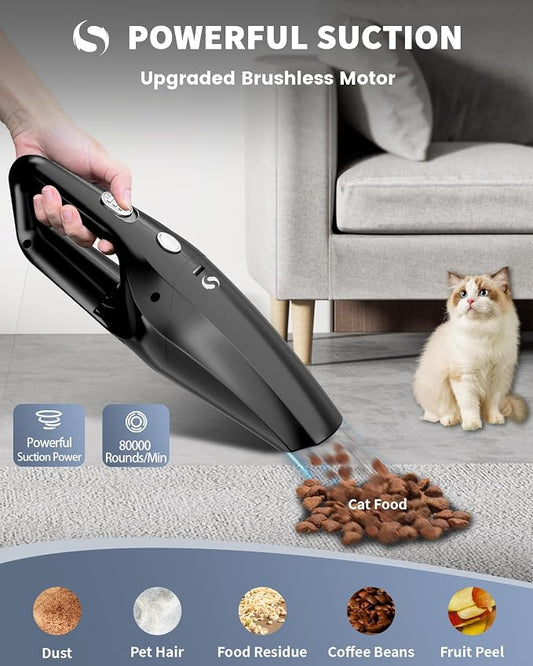 Handheld Vacuum Cordless Mini Car Vacuum Cleaner Portable and Rechargeable - Image 2
